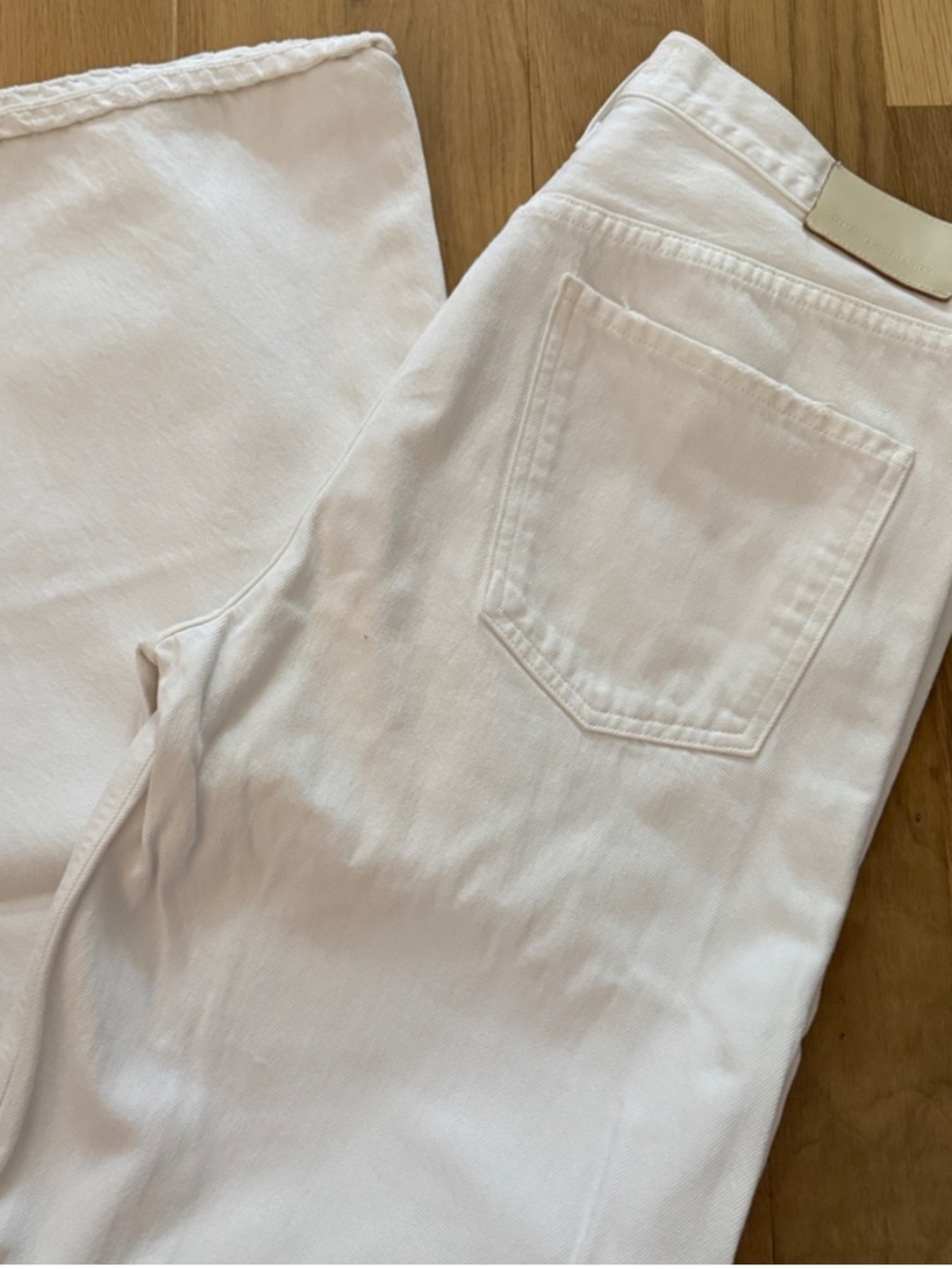 Citizens Of Humanity Straight Leg White Jeans